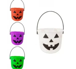 Secchio per zucche di Halloween da 20 cm in vari colori