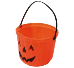 Secchio zucca in plastica da 15 cm per Halloween