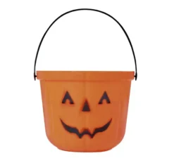 Secchio zucca in plastica da 15 cm per Halloween