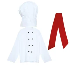 Set da cuoco: cappello, fazzoletto e giacca