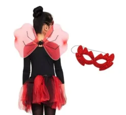 Set da demone per bambini: tutù, ali e maschera
