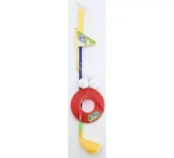 Set da golf: mazza da 48 cm, 3 palline, buca e bandiera