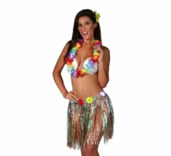 Set da 3 pezzi hawaiano in vari colori per donna