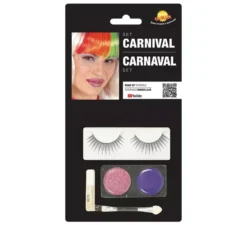Set di ciglia con trucco lilla e rosa