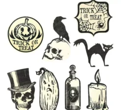 Set di 9 pezzi fluorescenti per decorazioneparete
