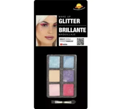 Set di trucco con 6 colori con glitter e pennello