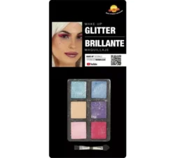Set di trucco con 6 colori con glitter e pennello
