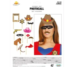 Set per photocall cowboy 12 pezzi