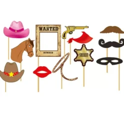 Set per photocall cowboy 12 pezzi