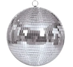 Sfera a specchio da discoteca in argento anni '70 da 10 cm