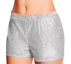 Shorts con paillettes in vari colori taglia L da donna