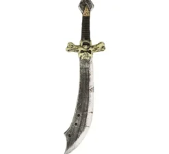 Spada da pirata con teschio in schiuma da 69 cm