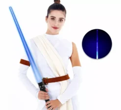 Spada laser galattica estensibile con suono, 71x3,5 cm