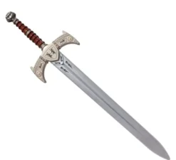 Spada medievale giocattolo tigre d'argento