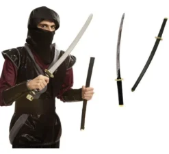 Spada o sciabola ninja con fodero da 74 cm