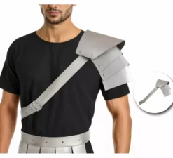 Spallina da gladiatore argento, 75x25 cm