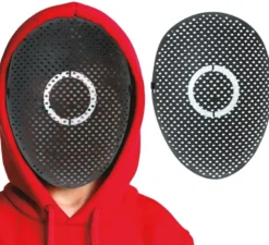 Squid Game Minion Circle Mask maschera per bambini in PVC