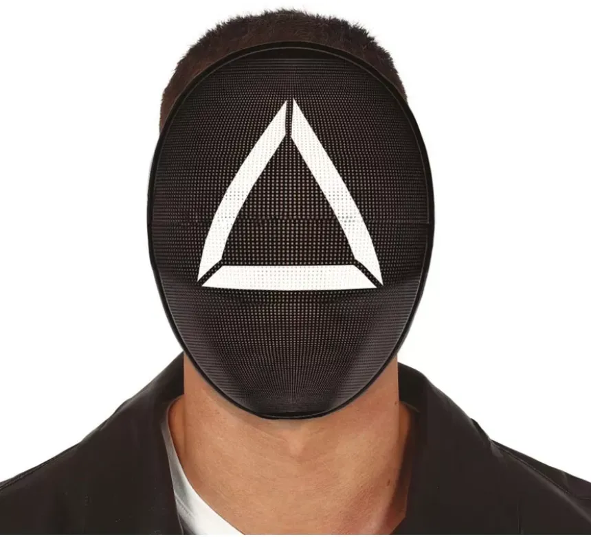 Squid Game Squid Triangle Mask in colori assortiti PVC