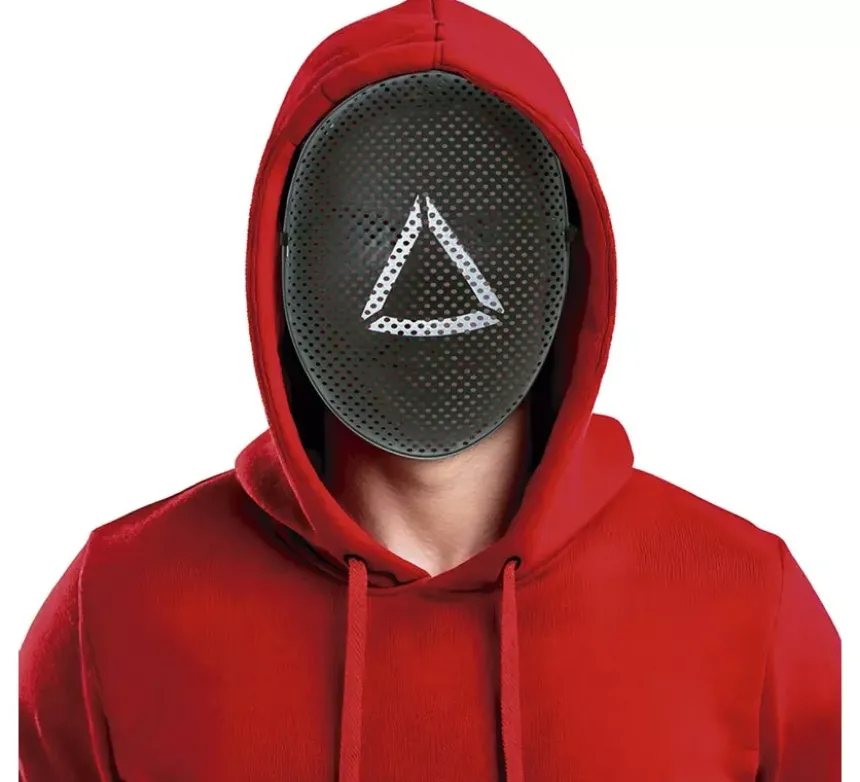 Squid Game Squid Triangle Mask in colori assortiti PVC