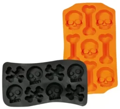 Stampi di cubetti di ghiaccio per halloween in 2 modelli assortiti 12x22 cm