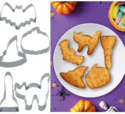 Stampi in metallo per 5 biscotti di Halloween