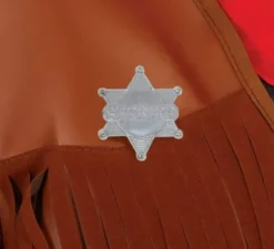 Stella dello sceriffo in plastica da 5,50 cm