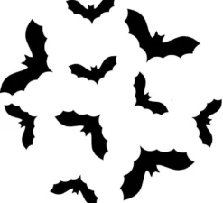 Stencil Decorazione Torta Pipistrello 25 cm