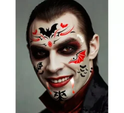 Stencil per trucco da vampiro 14x20 cm