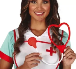 Stetoscopio rosso e bianco