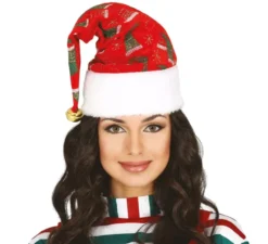 Stivali di Natale con cappello da Babbo Natale