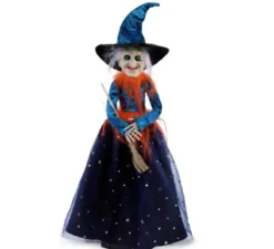 Strega blu deluxe decorativa di 46 cm