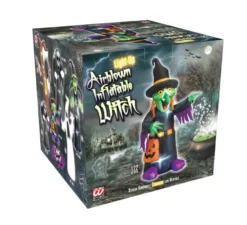 Strega gonfiabile di Halloween con illuminazione, 122 cm