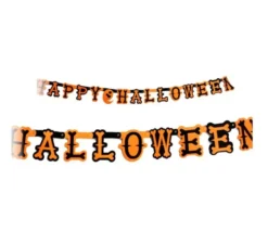 Striscione o ghirlanda Happy Halloween da 1,5 m