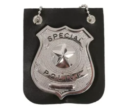 Targa di polizia appesa