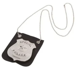 Targa di polizia appesa