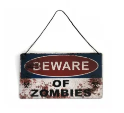 Targa Zombie da appendere 29x19 cm