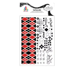 Tatuaggi Arlecchino rosso e nero
