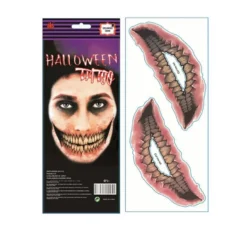 Tatuaggio della bocca spaventosa di Halloween