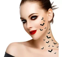Tatuaggio di 16 pipistrelli neri
