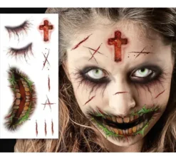 Tatuaggio faccia zombie