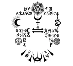 Tatuaggio satanico sul viso