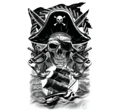 Tatuaggio teschio pirata