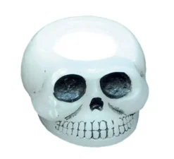 Teschio di candela di 10 cm 2 assortiti per Halloween