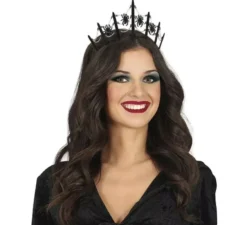 Tiara di ragno nero metallizzato