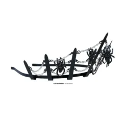 Tiara di ragno nero metallizzato
