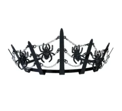 Tiara di ragno nero metallizzato