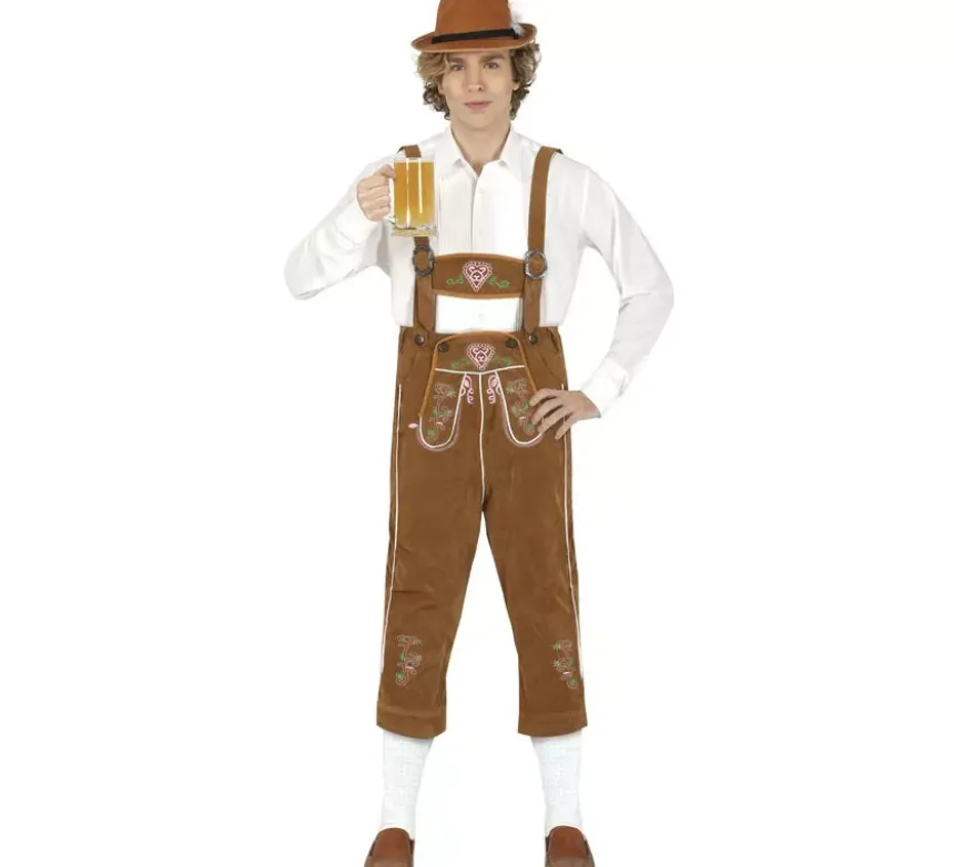 Tirolesi Uomini marrone costume