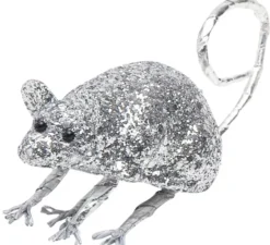 Topolino con Glitter di 8,5 cm in vari colori