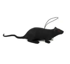 Topo nero con corda da 11 cm