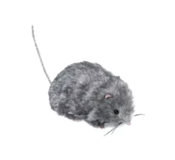 Topo peloso grigio da 27 cm